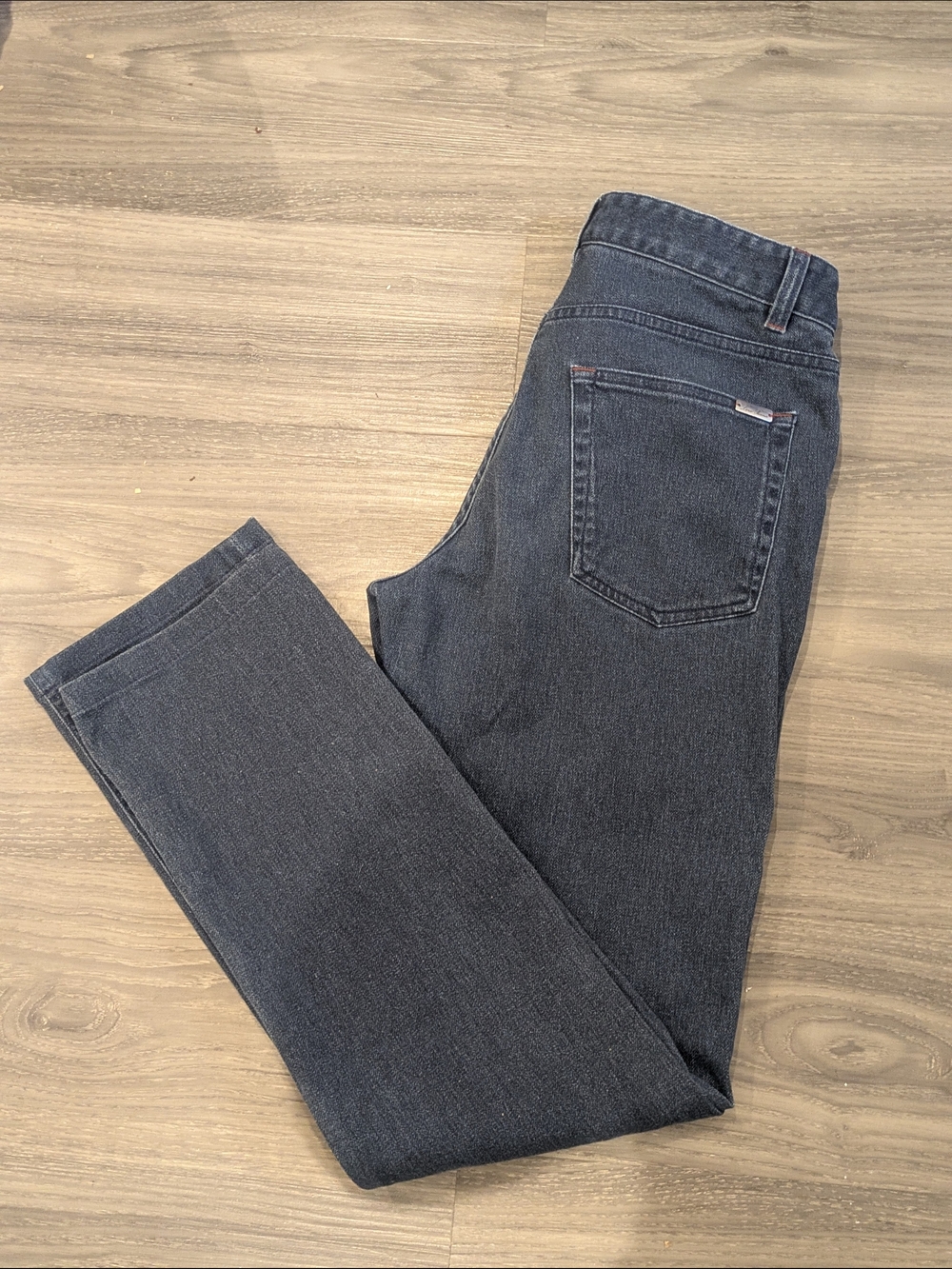 Loro Piana Men’s 2010s Navy Blue Denim Jeans Size 30 Slim Straight Made in Italy